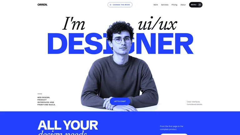 Cobalt Serif Freelancer Site
