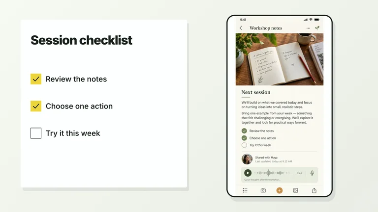 CreatorMotion · Synchronized Action Checklist