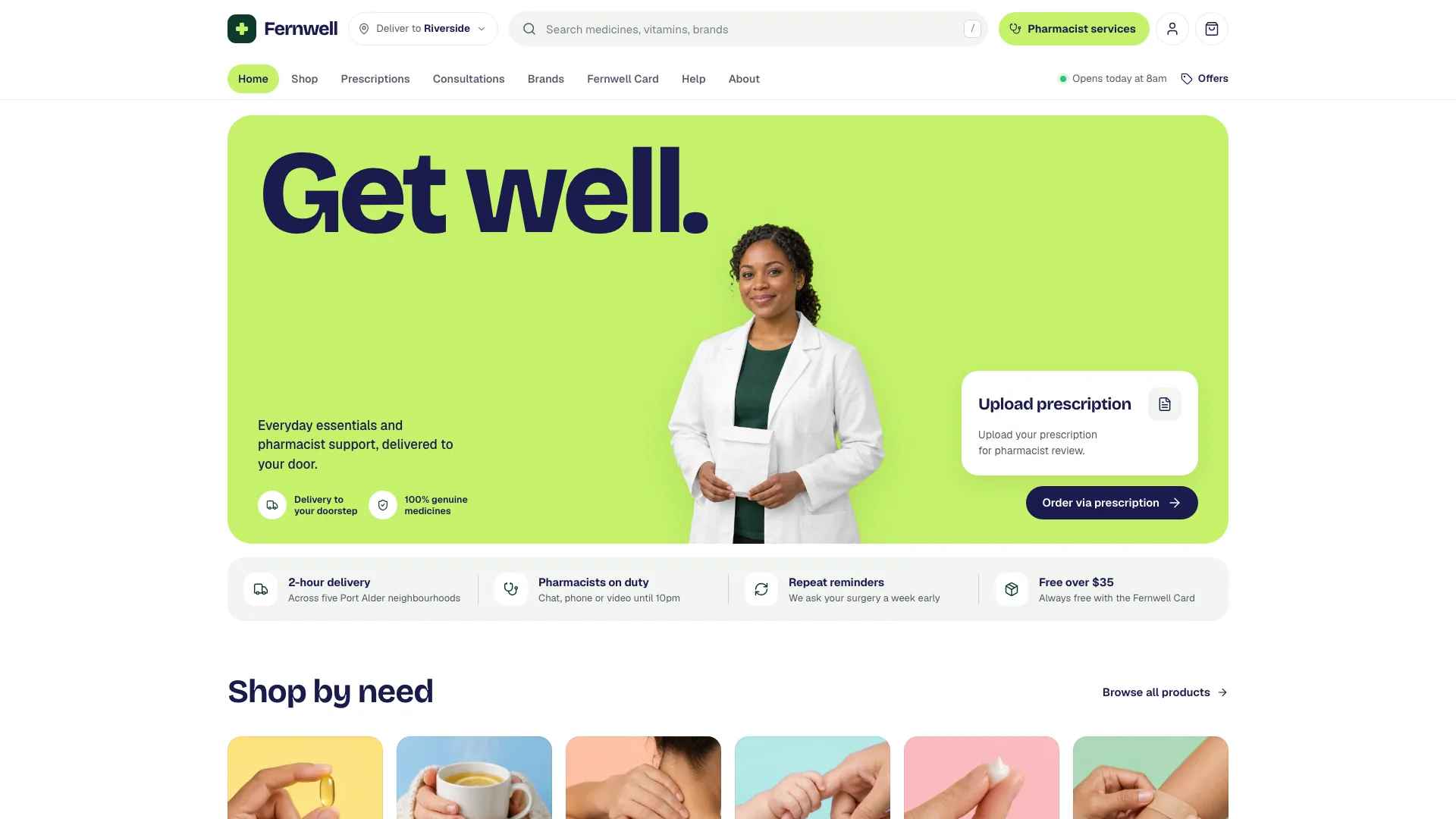 Green 약국 스토어프런트