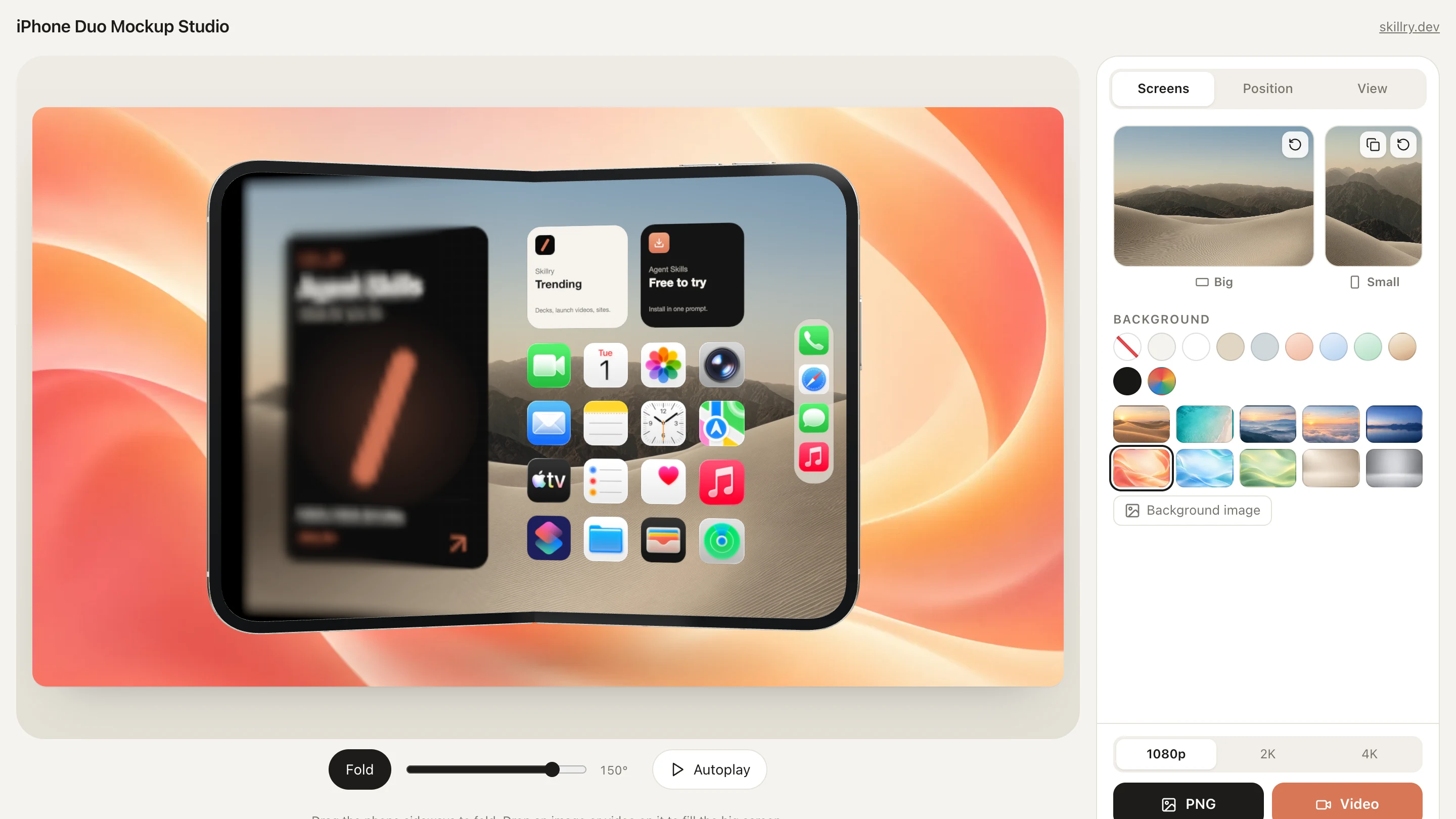 iPhone Duo 목업